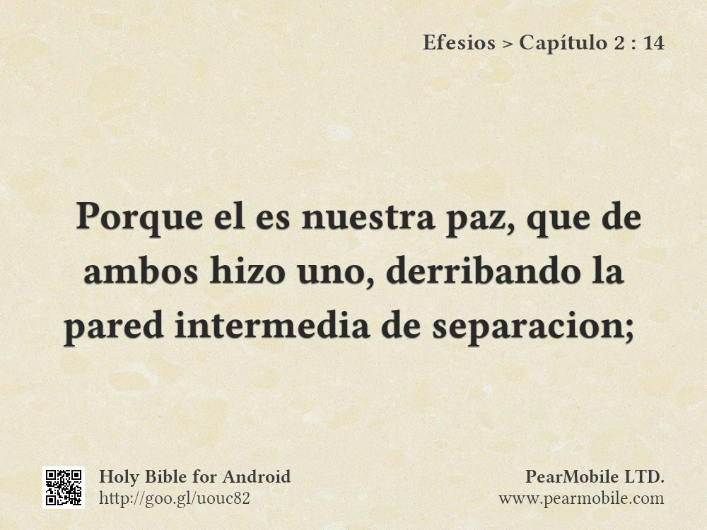 Efesios, Capítulo 2:14